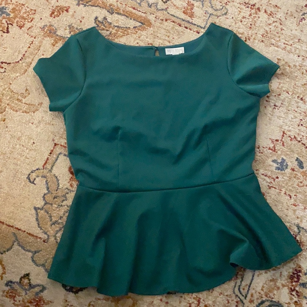 Deep Green Dress Blouse